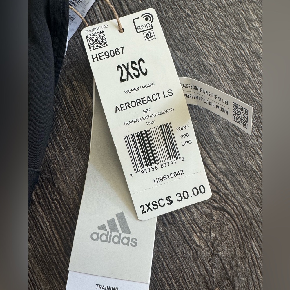 Adidas Powerreact Training Light -Support Padded Sports Bra ‎ XXS A-C - Picture 4 of 4